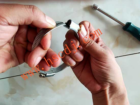 喉箍規(guī)格太小可首尾相連進(jìn)行擴(kuò)大規(guī)格